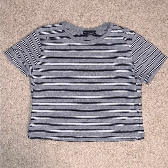 Brandy Melville Tops - brandy striped crop top